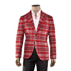 Sartorio Plaid Alpaca-Wool Sport Jacket